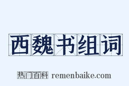 西魏书组词是什么意思的图片
